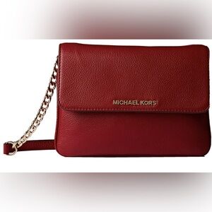 Michael Kors Cherry Red Bedford Crossbody ✨